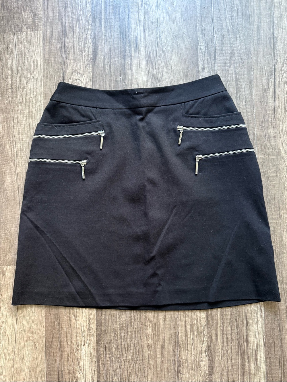 Star by Julien Macdonald Black Zip Detail Mini Skirt